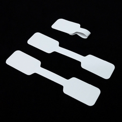 100pcs Blank Jewelry Labels Self Sticker Hangtag for Store Use