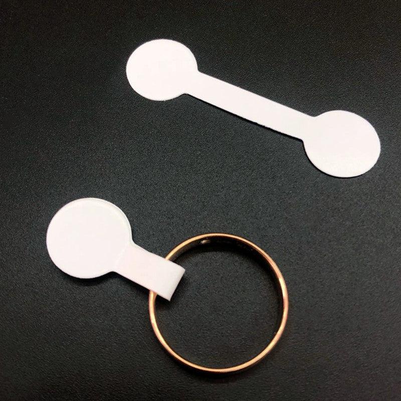 100pcs Blank Jewelry Labels Self Sticker Hangtag for Store Use