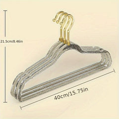 Glitter Hangers Non Slip Hanging Rack Thickened Traceless Clothes H