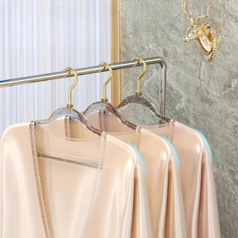 Glitter Hangers Non Slip Hanging Rack Thickened Traceless Clothes H
