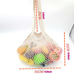 Mesh Woven Net Shoulder Bag for Fruits and Veggies