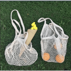 Reusable Fruit String Grocery Shopper Cotton Tote Mesh Bag