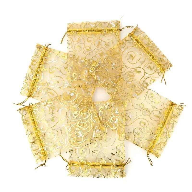 100pcs Organza Bags 8 99 11 Organza Drawstring Storage Bag Jewelry Bag