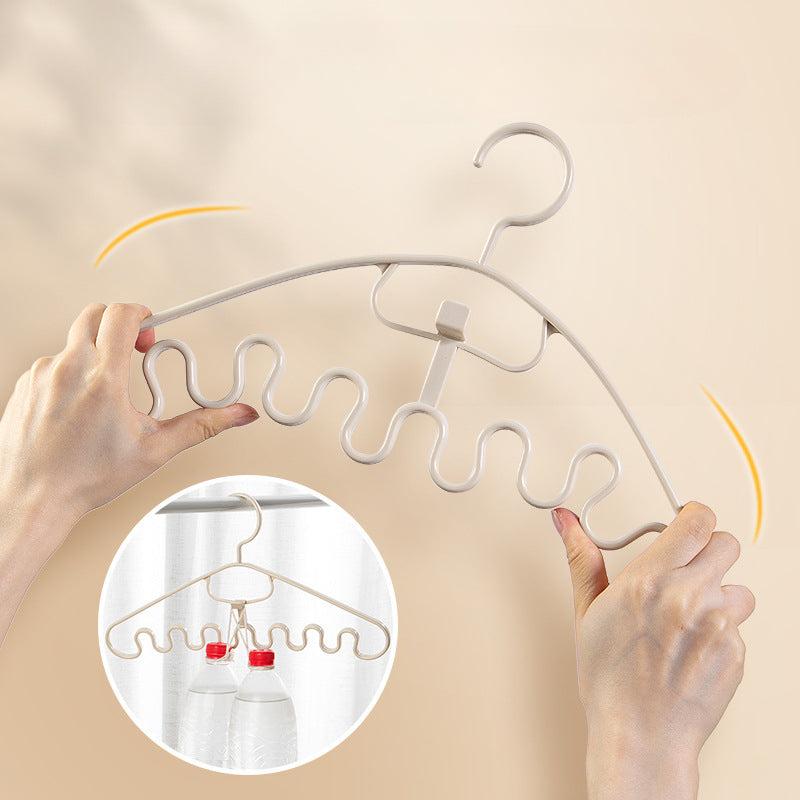 Wave Shape Hangers Storage Racks for Clothing Stores