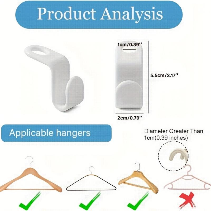 Heavy Duty Cascading Hanger Extender Hooks - Extra Space Saving Closet Organizer