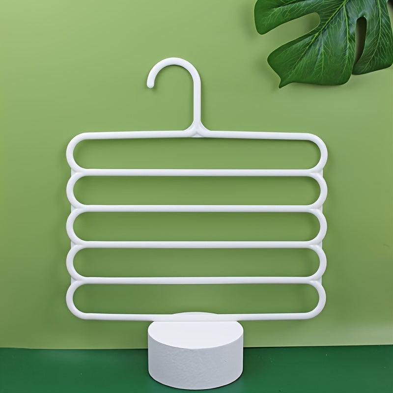 5 Layer Non-slip Clothes Hangers Pant Storage Rack Scarf Tie Holder