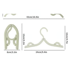 Portable Folding Travel Hanger Multifunctional Clothes Rack Clip