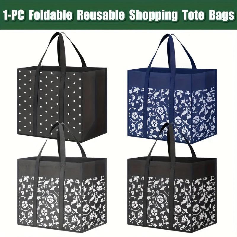 Large Reusable Grocery Shopping Bags Bulk Eco Tote Bags with Long Handle