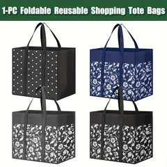 Large Reusable Grocery Shopping Bags Bulk Eco Tote Bags with Long Handle