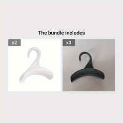 1pc Hanging Bag Clothes Hanger Hooks For Handbags Hats Scarves Storage Racks
