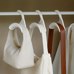 1pc Hanging Bag Clothes Hanger Hooks For Handbags Hats Scarves Storage Racks