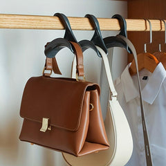 1pc Hanging Bag Clothes Hanger Hooks For Handbags Hats Scarves Storage Racks