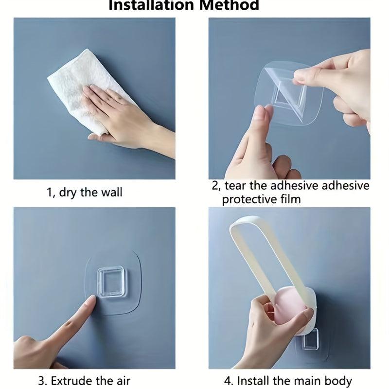 Foldable Clothes Hanger Storage Rack Wall-mounted Clothes Drying Rack