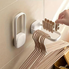 Foldable Clothes Hanger Storage Rack Wall-mounted Clothes Drying Rack
