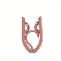 5/6 Pcs Travel Folding Hangers Set Indoor Drying Gadget Clothes Ra