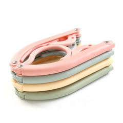 5/6 Pcs Travel Folding Hangers Set Indoor Drying Gadget Clothes Ra