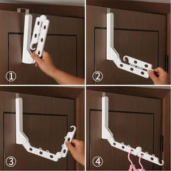 5/6 Pcs Travel Folding Hangers Set Indoor Drying Gadget Clothes Ra