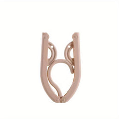 5/6 Pcs Travel Folding Hangers Set Indoor Drying Gadget Clothes Ra