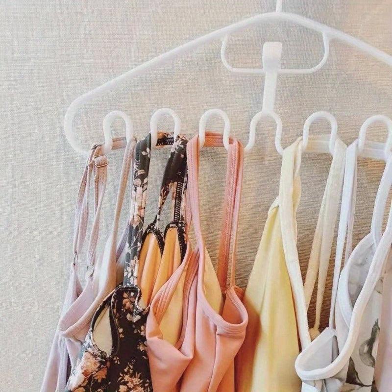 3pcs Wave Shape Clothes Hanger Underwear Bags Hanging Rack