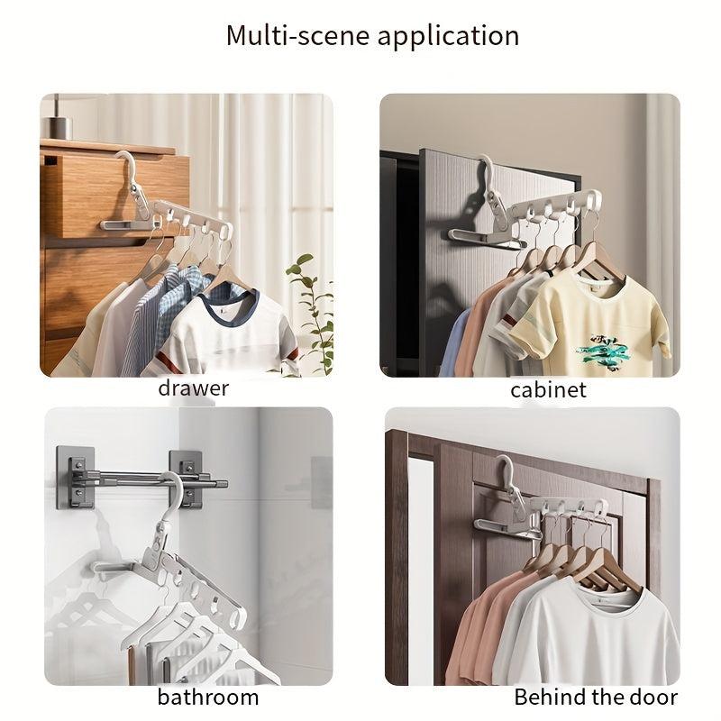 Portable Folding Clothes Hanger Rack for Travel Dorm Business Hotels