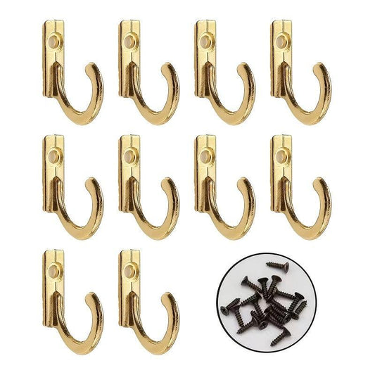 Mini Iron Coat Hooks Metal Wall Mounted Wood Slatwall Coat Hanger