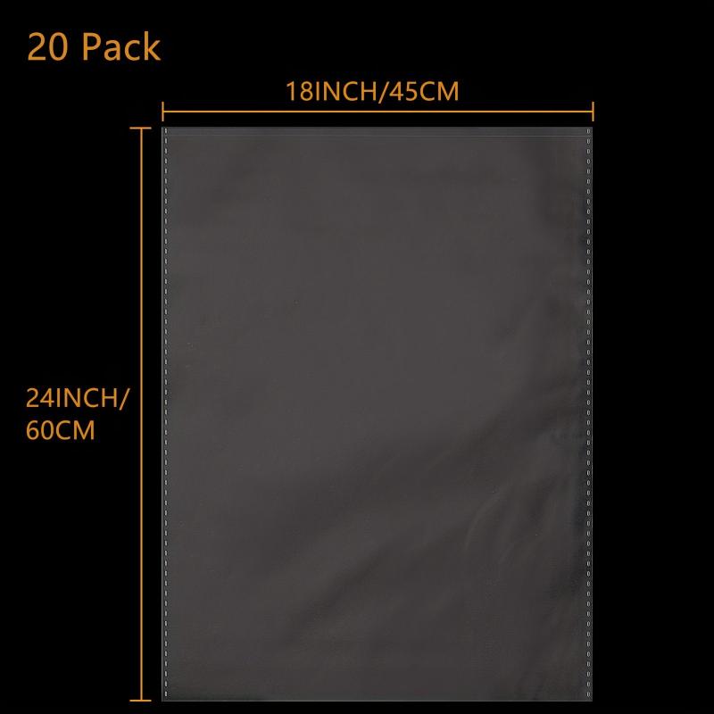 20 Large Clear Cellophane Bags for Baskets & Packaging