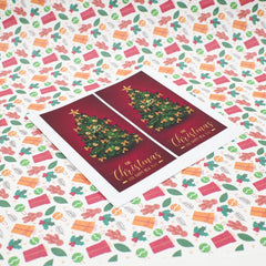 50pcs Merry Christmas Sticker & Baking Cake Label for Friends and Family