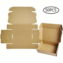10 Small Mailer Boxes 16x10x3.05 cm Corrugated Cardboard Box