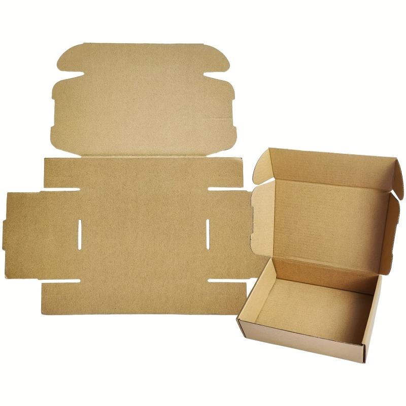 10 Small Mailer Boxes 16x10x3.05 cm Corrugated Cardboard Box