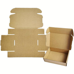 10 Small Mailer Boxes 16x10x3.05 cm Corrugated Cardboard Box