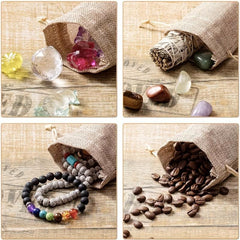 10pcs Burlap Gift Bag Drawstring Wedding Party Jewelry Christmas