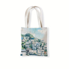 Japanese Street Pattern Shoulder Shopping Bag