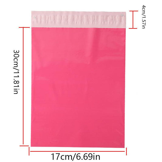 10pcs Rose Pink Waterproof Express Bags for Clothing
