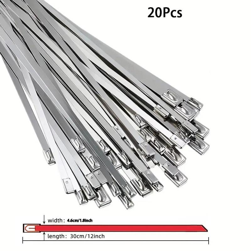 Stainless Steel Zip Ties - Heavy Duty for Exhaust Wrap