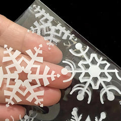 Snowflake Candy Bags Cellophane Gift Bags with Golden Tie