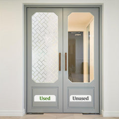 Frosted Privacy Window Film Heat Control UV Blocking for Home Office