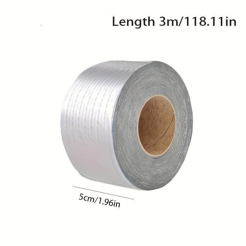 Aluminum Foil Butyl Rubber Tape High Temp Resist Waterproof Roof Pipe Crack Repa