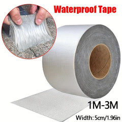 Aluminum Foil Butyl Rubber Tape High Temp Resist Waterproof Roof Pipe Crack Repa