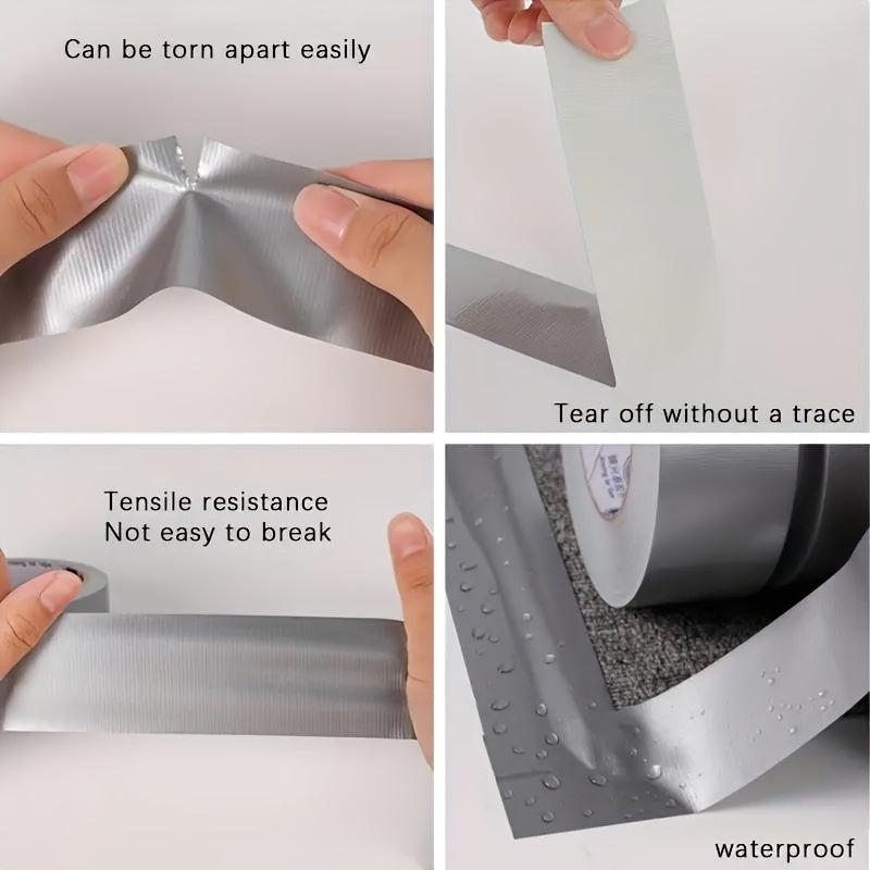 Silvery Single-sided Cloth Tape Waterproof Strong Thickening Carpet Repair Tape