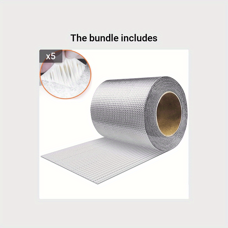 Butyl Waterproof Tape Aluminum Foil Sealing Sealant RV Boat Pipe Glass Roof
