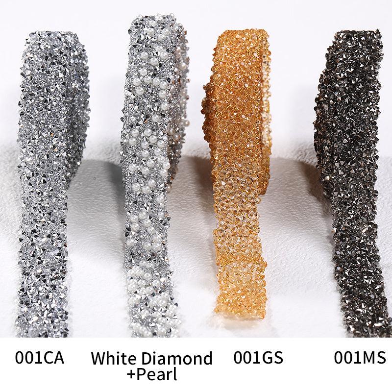 91m Rhinestone Ribbon With Artificial Diamond Trim for DIY Crafts