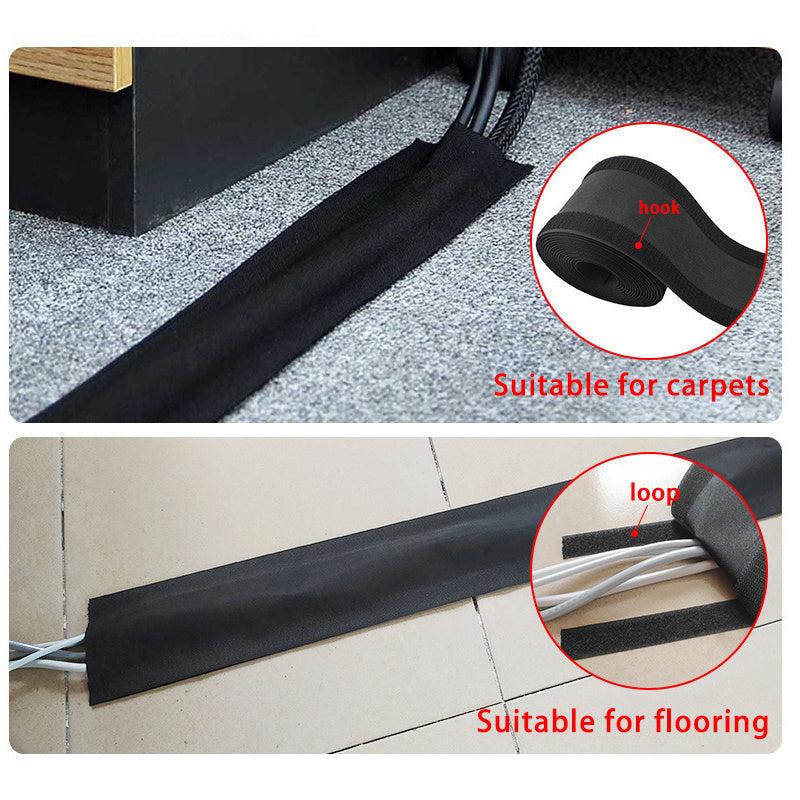 Self-adhesive Floor Wire Protector - Desk Cable Cover