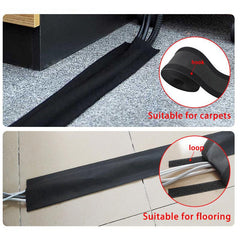 Self-adhesive Floor Wire Protector - Desk Cable Cover