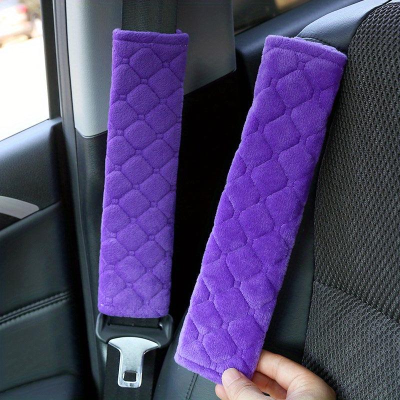 2pcs Soft Car Seat Belt Covers Shoulder Protector Pads for Adults