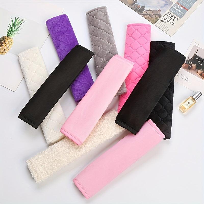 2pcs Soft Car Seat Belt Covers Shoulder Protector Pads for Adults