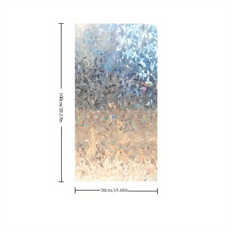 Colorful Window Privacy Film Static Cling Glass Decoration