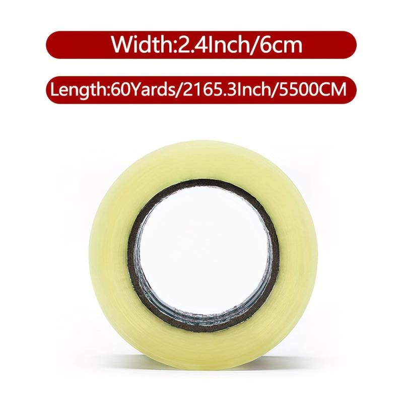 4 Rolls of Packaging Tape 6.0cm x 91.44m 2.0 mil