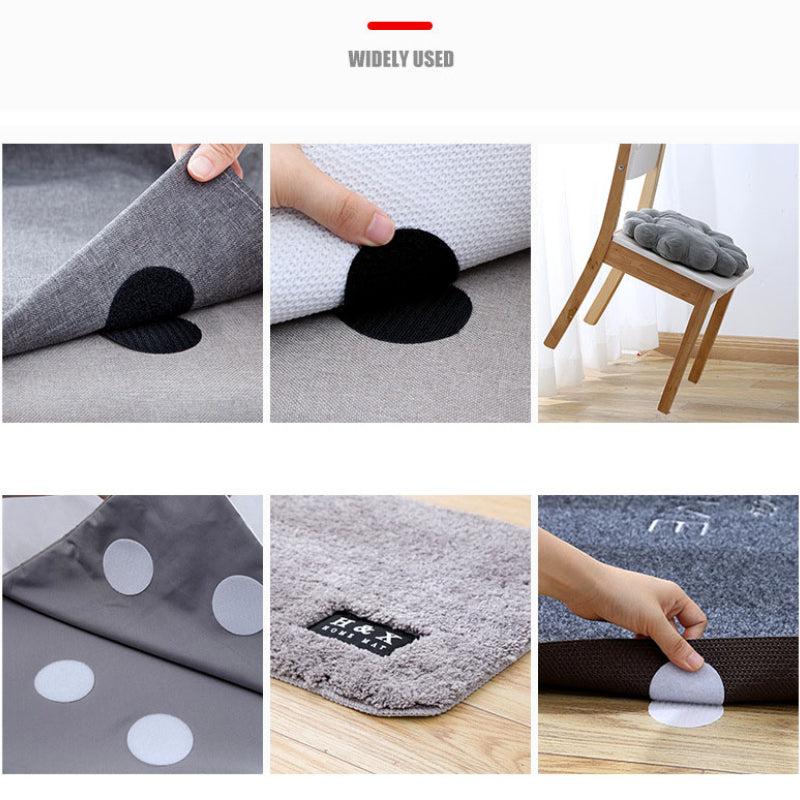 10 Pairs Adhesive Hook and Loop Fastener Tape Nylon Sticker with Glue