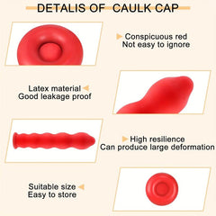 Caulk Cap Caulk Saver Caps - Red - 20/50pcs
