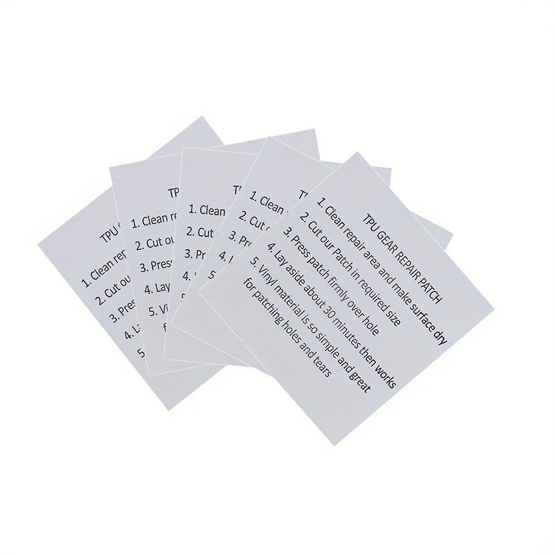 5pcs Waterproof Clear Cloth Patches Self Adhesive Nylon Sticker